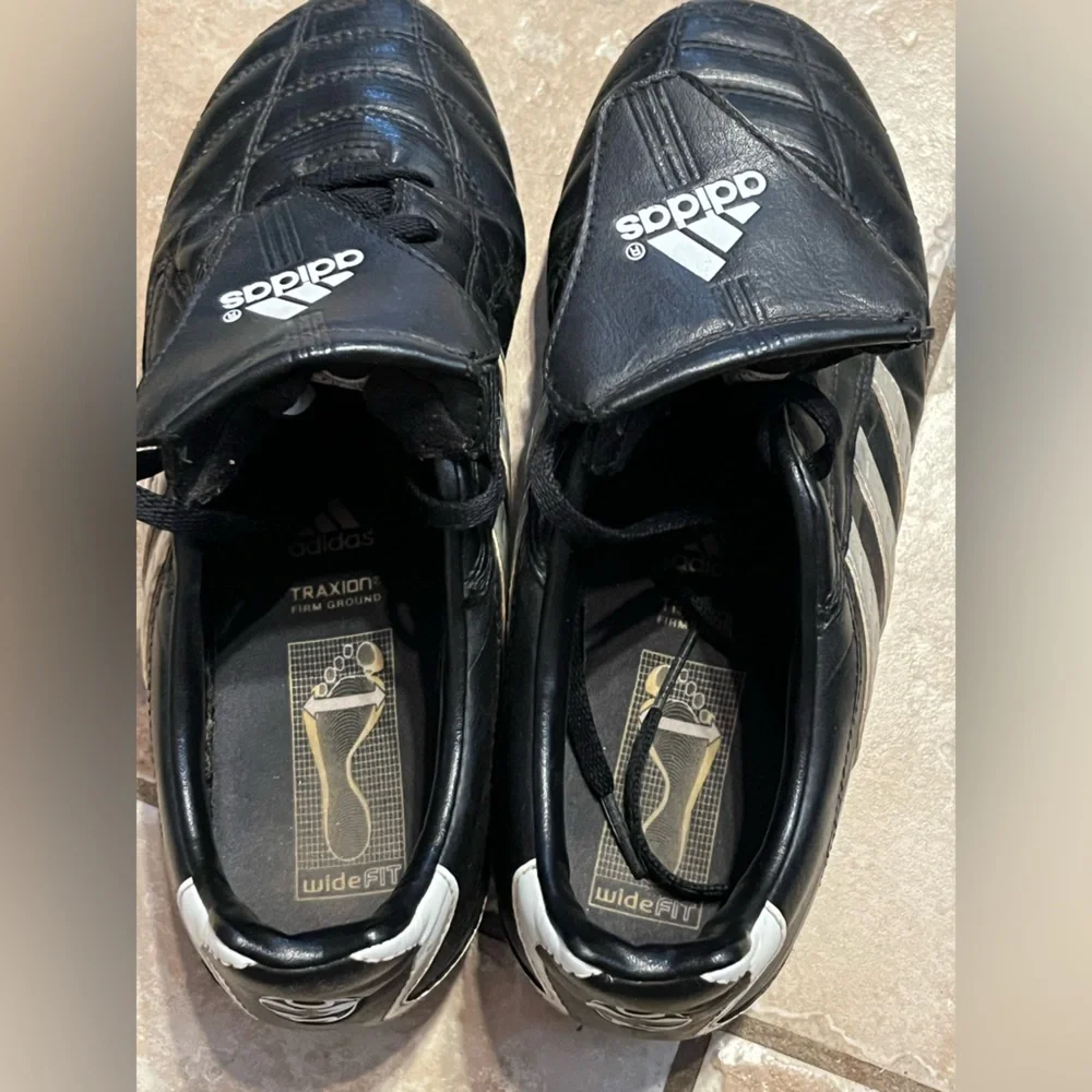 Adidas TraXion Soccer Cleats Firm  Ground Black Gray Retro 2005 Big Boy 5.5_3